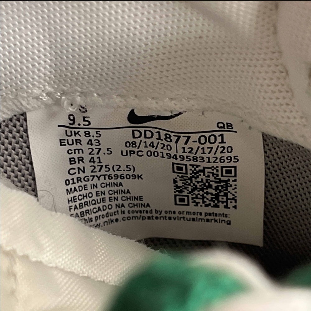 Nike Blazer Low Sacai Classic Green - Picture 9 of 11